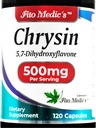 FITO MEDICS - Chrysin - 500mg- med - Passion Flower - 120 Kapsler, Ultra høj Absorption.