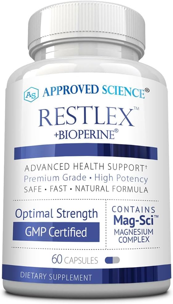 Godkendt Science Restlex - 420 mg Magnesium Glycinate Blend, L- theanin 200 mg - 60 kapsler