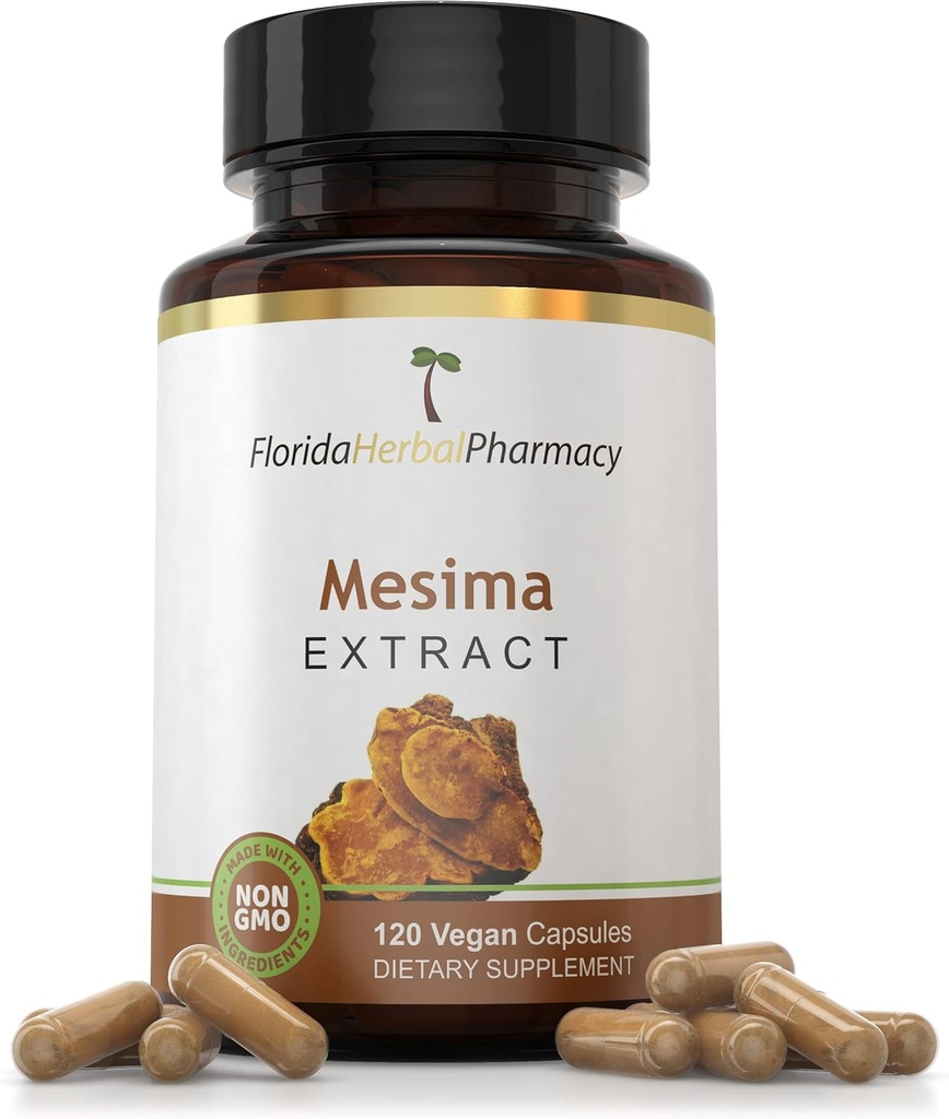 Florida Herbal Apotek, Mesima Extract Supplement Kapsler 10: 1 (120 Kapsler) 500 mg per Kapsel, 1000 mg Servering