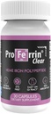 Proferrin Clear 30ct • 124; US Made heme Iron for high Absorption, Easy on GI Tract • 124; Natural, NSF Certified, farvefri