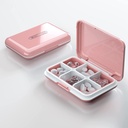 Daily Pill Organizer, Pill Box til purse - Dtouayz rejse pill sag, Vitamin supplement og Medicin Dispenser Vandtæt 6 Segment Medicine Holder, Ugentlig Stor Pill Container