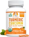 Økologisk gurkemeje med sort peber ekstrakt 2000mg - Høj Absorption Ultra Potent Supplement - 95% Curcuminoider - Vegan, Ikke GMO til fælles støtte - 120 kapsler