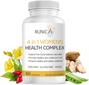 4-in-1 Kvindernes Hormonal Balance Complex Support 124; Rosehip, Pueraria & Aften Primrose med Soy Isoflavones