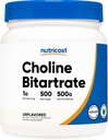 Nutricost Pure Choline Bitartrate Powder 500 Grams
