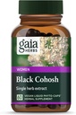 Gaia urter Black Cohosh - Menopause support supplement til at hjælpe med at opretholde Hormone Balance og sundhed for kvinder - med Organic Black Cohosh - 60 Vegansk flydende Phyto- kapsler (30-dages forsyning)
