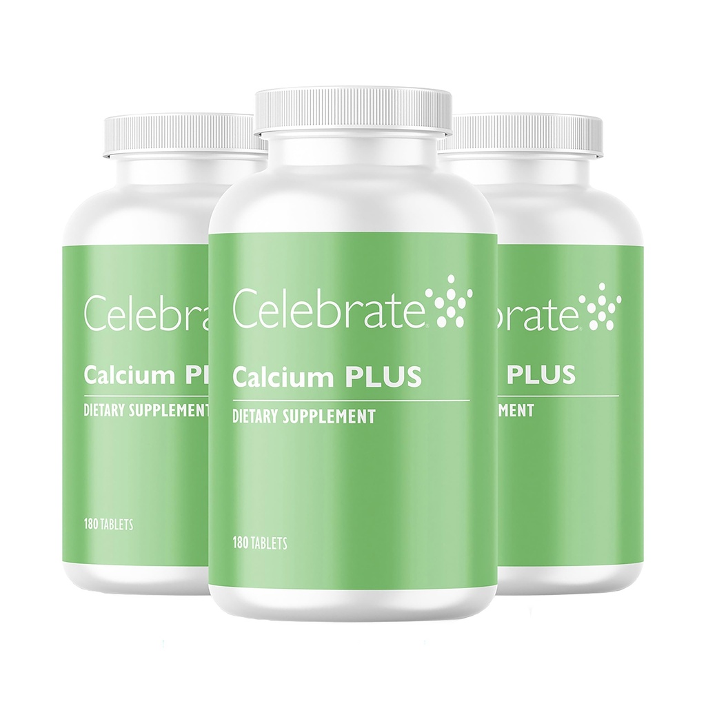 Celebrere Vitamin Calcium Plus - 600 mg Calciumcitrat, 600 IE vitamin D3 & 50mg Magnesium til post Bariatric Kirurgi - Gluten- Free & Sugar- Free - 540 ikke- tyggetabletter