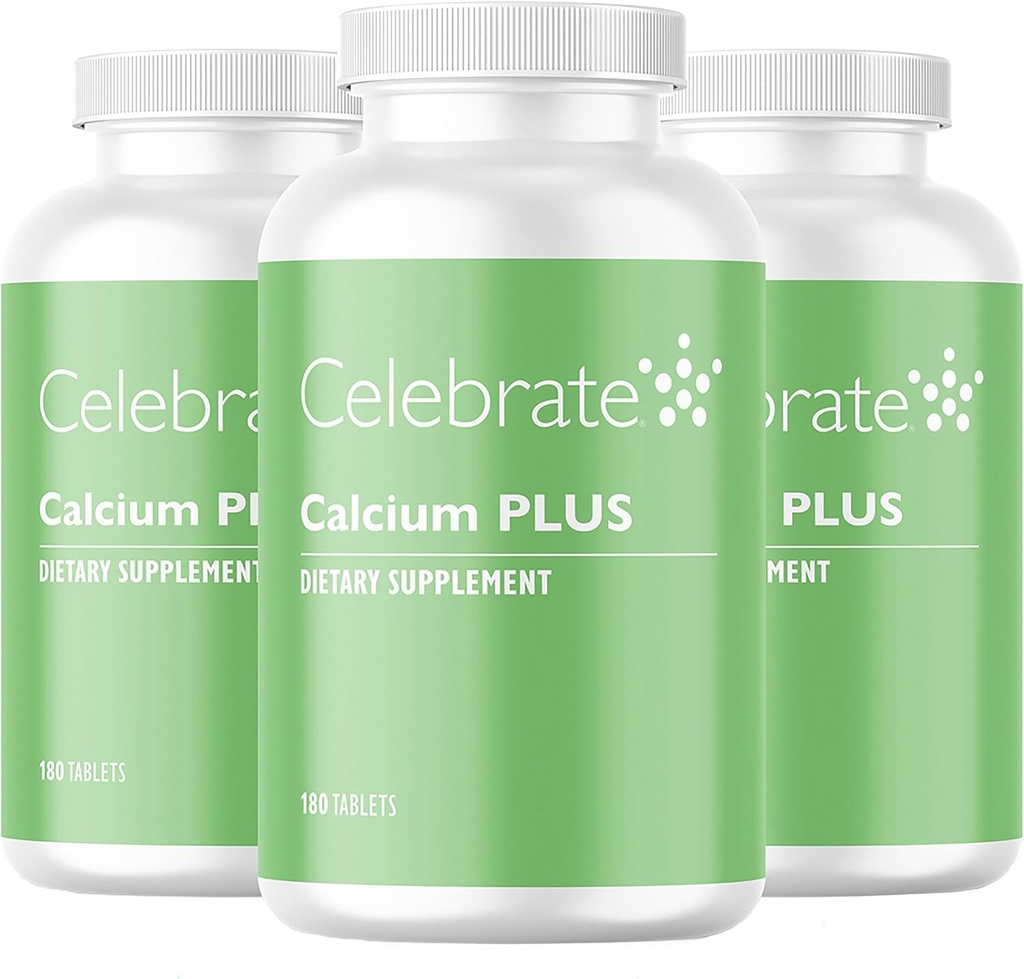Celebrere Vitamin Calcium Plus - 600 mg Calciumcitrat, 600 IE vitamin D3 & 50mg Magnesium til post Bariatric Kirurgi - Gluten- Free & Sugar- Free - 540 ikke- tyggetabletter