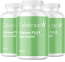 Celebrere Vitamin Calcium Plus - 600 mg Calciumcitrat, 600 IE vitamin D3 & 50mg Magnesium til post Bariatric Kirurgi - Gluten- Free & Sugar- Free - 540 ikke- tyggetabletter