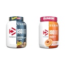 Dymatisere ISO100 Hydrolyzed Protein Powder, 100% Whey Isolate, 25g Protein, 5,5g BCAAs & ISO100 Hydrolyzed Protein Powder, 100% Whey Isolate, Dunkin 'Glazed Donut Flavor