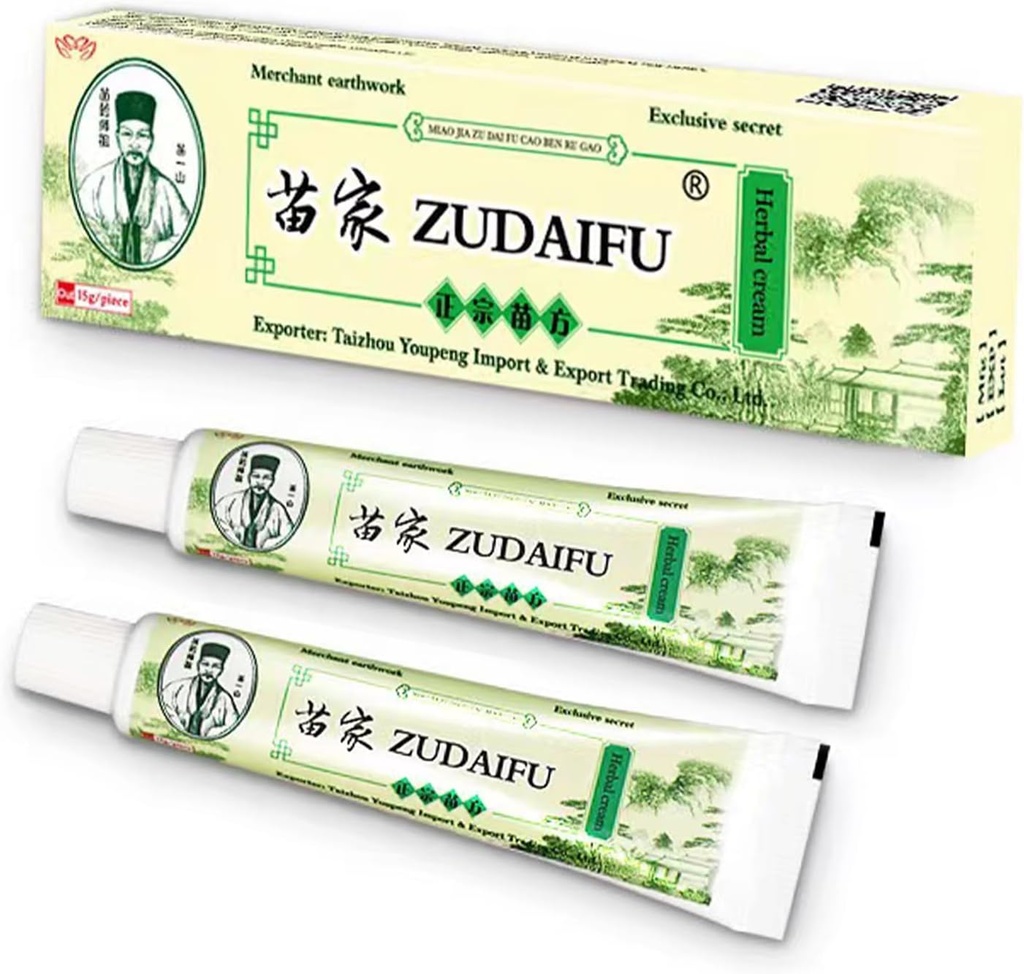 2 Pcs Natural Chinese Herbal Eczema Cream, Eczema Relief Salve til fuld krop klø, tørhed, rødme, Acne, Pimples, Blistere, Crusting, Flaaasking og følsomme hud
