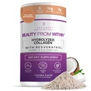 VITASEI Collagen Peptides Powder – Hydrolyzed Collagen with Resveratrol, Vitamin C & Hyaluronic Acid – Hair, Skin, Nails & Joint Support – Coconut Flavor, 16 oz (30 Servings)