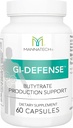 Mannatech Butyrate Supplement - Understøtter Gut Barrier funktion, intestinal sundhed, og fordøjelseskomfort - fremmer Short Chain Fedtsyreproduktion, immunstøtte Supplement GI- Defense 60 Kapsler