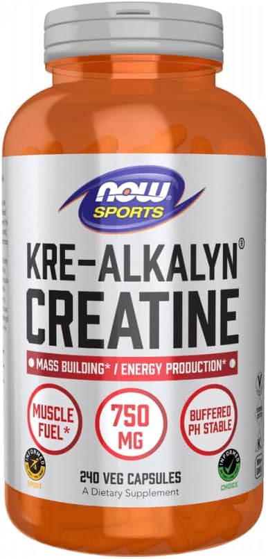 Nu fødevarer Kre- Alkalyn ® Creatin - 240 kapsler