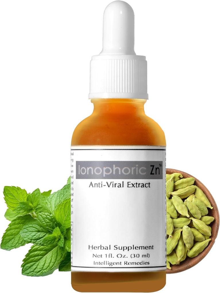 Zink immunsupport supplement - Anti Viral supplement med gurkemeje, grøn te, & kanel - Urte supplement med ECGC, Quinin & Quercetin med zink - Ionophoric Zn, 30ml