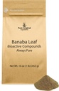 PURE ORIGINALSKE INGREDIENSER Banaba Leaf Powder (1 LB) Altid Pure, Ingen Fillers eller Tilsætningsstoffer, Ikke GMO