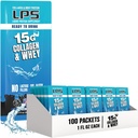 LPS Flydende Collagen & Whey Protein Supplement - Non- GMO drik, sukkerfri - fremmer sund hud & hår til mænd og kvinder, Neutral, Single Serve (100 Pakker)