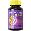 L Tyrosin - 500 mg, 120 Veganske kapsler - Health Food & Kosttilskud - Food Support for voksne, kvinder & mænd - Hjælper support sunde hjernefunktioner - af NextGenU