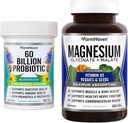 FarmHaven Magnesium Glycinat & Malat Complex og 60 milliarder CFU probiotisk