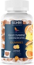 SOHM Glucosamin og Chondrotin Gummies 60 Greve individuelt indpakket, Understøtter Joints Sundhed og Bones Sundhed, Glucosamin Chondroitin Gummies for Herre og Kvinder Vegetar (Ananas, Orange)