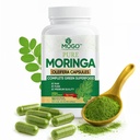MOGO Moringa Capsules -180 Ct Note 124; Boost Energy, Immun, Gut, fælles støtte Note 124; Lavet med Pure Organic Moringa Powder Organic Capsules - 124; Lavet i USA