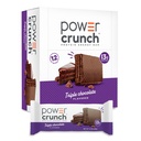 Power Crunch Protein Wafer Bars, High Protein Snacks med lækker smag, Triple Chokolade, 1.4 Ounce (12 Greve)