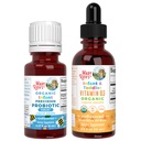 MaryRuth Organics Infant Precision Probiotics Colic & Vitamin D3 Drinks ttesmå 124; USDA Organic, Clean Label Project Verified ® - 124; Vitamin til immunforsvar & Samlet wellness; Vegan, Non- GMO, Gluten Free