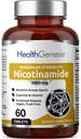 B-3 Nicotinamid 1000 mg 60 Tabs Extra Strength Slow Release - Natural Flush- Free Vitamin Formel 124; Gluten- Free Nicotinsyre Amid Niacin 124; Understøtter Skin Health