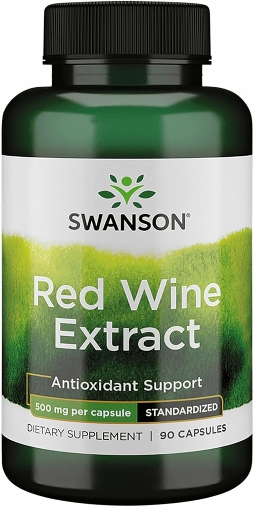Swanson Red Wine Extract 500 Milligram 90 Kapsler