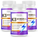 ZELSO (3 Pack) K3 Mineral Weight Loss Pills for Women and Men, K3 Mineral Pills - K3 Salt Mineral, Vitamin + K3 Capsules Supplement for Keto Weight Loss - 3 Months Supply