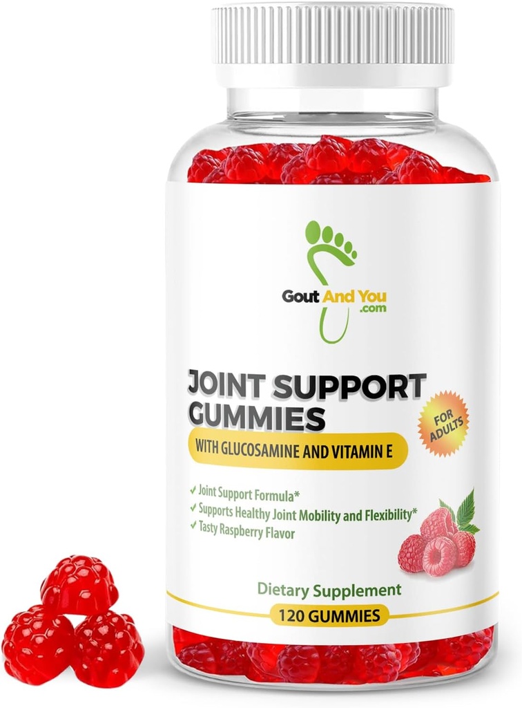 120 Ekstra styrke fælles støtte Chewable Gummies med Glucosamin & E-vitamin - Naturlig fælles og fleksibilitet støtte