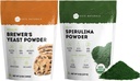 Kate Naturals Brewer's Yeast 12oz & Spirulina Powder 8oz Bundle