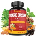 Gurkemeje Extract Kapsler - 90 Tællinger 3 Måned Supply - Blended Ashwagandha, Moringa, Ginger & Mere - Immunitet, Fælles, fordøjelsesbesvær & wellness support