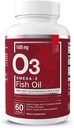Væsentlige elementer Omega-3 Fish Oil supplement med EPA & DHA Beeg 124; Fedtsyrer til immunforsvar, hjerte & Kognitiv Support