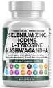 Clean Nutra Selenium 300mcg Jod 500mcg Thyroid Support til kvinder og mænd
