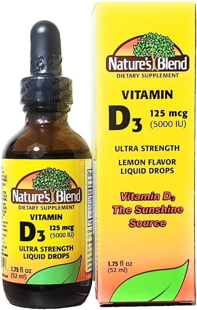 Nature 's Blend Vitamin D3 Drops, 5000 IE