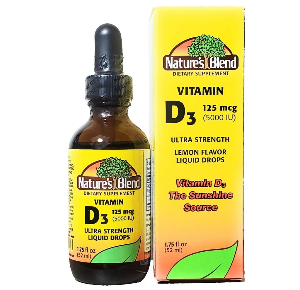Nature 's Blend Vitamin D3 Drops, 5000 IE