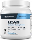 Gennemsigtige Labs Lean Pre-workout - Krop Recomposition Pre Workout for mænd og kvinder med Acetyl L- Carnitin, Beta Alanine Powder, & PurCaf Organic Coffein Powder - 30 Servering, Blå Hindbær