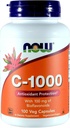 NOW C- 1000, med 100 mg bioflavonoider, 100 kapsler (pakke med 2)