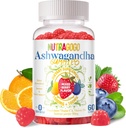 Ashwagandha Gummies & Vitamin D3 Gummies 60 Greve - Organic Aswangdha Supplement for Forbedre søvn, Stress Relief & Mood Calm (blandet berry, Vegan, Plant Based, Gluten- Free & Gelatine Free) -1pack