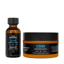 Live Bearded Beard Oil and Butter Grooming Kit - Lavet i USA - All- Natural Ingredients with Shea, Argan, Jojoba - Vækst Support Budd124; Legend Duft - Sandalwood, Vanilla