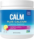 Naturlig Vitality CALM Magnesium supplement Drink Mix Plus Calcium, Anti- Stress Drink Mix Pulver, Med Calcium, Vegetar & Non- GMO, Raspberry Lemon, 8 oz