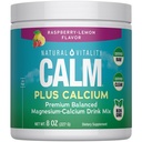 Naturlig Vitality CALM Magnesium supplement Drink Mix Plus Calcium, Anti- Stress Drink Mix Pulver, Med Calcium, Vegetar & Non- GMO, Raspberry Lemon, 8 oz
