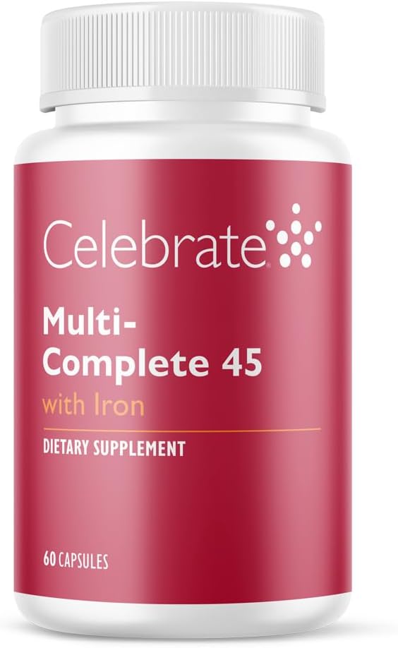 Fejre Vitaminer Multi- Complete Tex124; Bariatric Multivitamin med 45 mg Jern - Daglige essentielle Vitaminer & Min til Ærme Gastrektomi & Gastric bypass