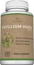 Premium Psyllium Husk Fiber Supplement 1450mg, 240 kapsler