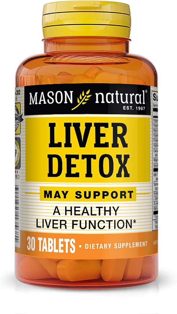 Mason Vitaminer Lever Detox tabletter, 60 greve
