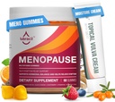 Lubracil Menopause Gummies & Topical Vulva Cream Bundle - Hormone- Free Support for Hot Flashs, Vaginal Tørhed, Kløe, Mood Swings & Night Sweats med Black Cohosh, Ashwagandha, Omega- 7 & Vitamin E