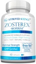Godkendte Science Zosterex - Extra- Strength L- Lysin 1000mg, Vitamin B Complex, Zink - immunforsvar & Cold Sore Treatment - 60 Veganske kapsler - 1 flaske