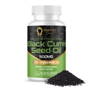 KONGE TUT 'S SECRET Black Seed Capsules - 500 mg 100 Softgel - Nigella Sativa Extract, Black Cumin Supplement for hår, Antioxidant Support, Immunsystem - Halal Black Seed Cumin Oil Capsules