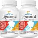 Liposomal Glutathione Softels, Enhanced Absorption - Liposomal Levering, Active Form L- Glutathion, Cellular, immunfunktion & Lever Detox, Rich in Antioxidant Formel, Gluten Free, 120 Softells