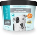 Treatibles Happy Tummy Probiotic for Dogs Soft Chewables, 5.3 oz - fordøjelsesstøtte, immunsystem, Gut Health